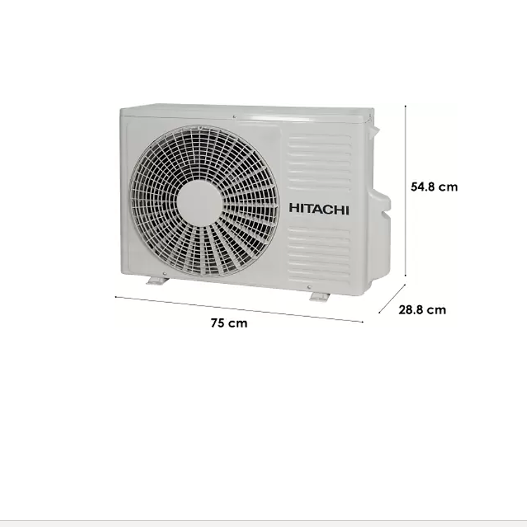Hitachi 1.5 Ton 3 Star Shizen 3100S HP Inverter Split AC - Hot & Cold, Copper, Dust Filter, (Model - RSQG318HGXA)