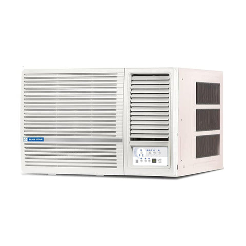 Blue Star 1.5 Ton 3 Star Fixed Speed Window AC (Copper, Turbo Cool, Humidity Control, Hydrophilic Blue Fins, Dust Filters, Self-Diagnosis, 2023 Model, WFA318LN, White)