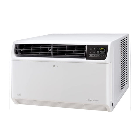 LG 1.5 Ton 5 Star DUAL Inverter Window AC (Copper, Convertible 4-in-1 cooling, RW-Q18WUZA, 2023 Model, HD Filter with Anti-Virus Protection, White)
